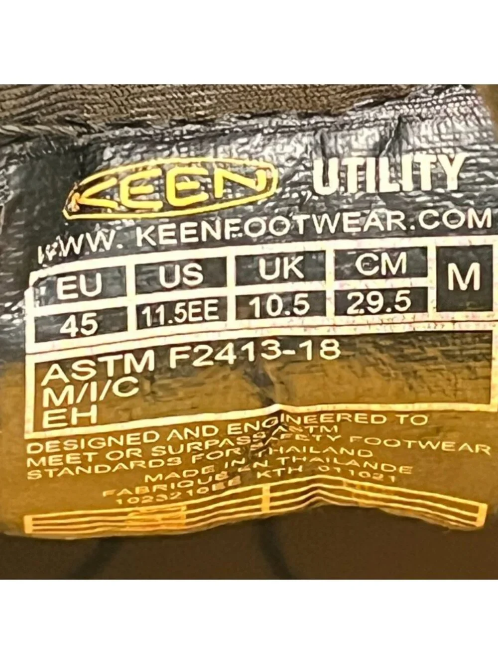 Keen Utility Atlanta Cool II Mens Size 11.5EE Black Steel Toe Safety Work Shoes